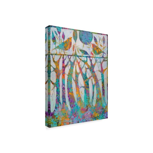 Sue Davis 'Enchanted Forest Abstract Modern' Canvas Art,35x47